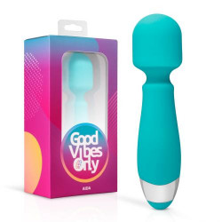 GVO011 Вибратор-микрофон Aida Good Vibes Only, силиконовый, голубой, 16 х 4 см