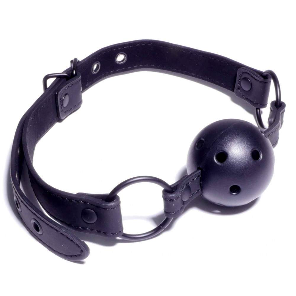 Электростимуляторы - Кляп Fetish Boss Series - Ball Gag rubber Black 3, BS6100035 3