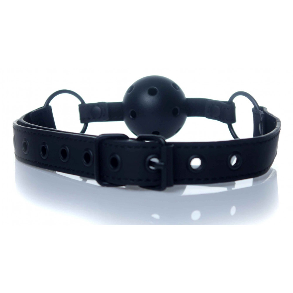 Электростимуляторы - Кляп Fetish Boss Series - Ball Gag rubber Black 3, BS6100035 4