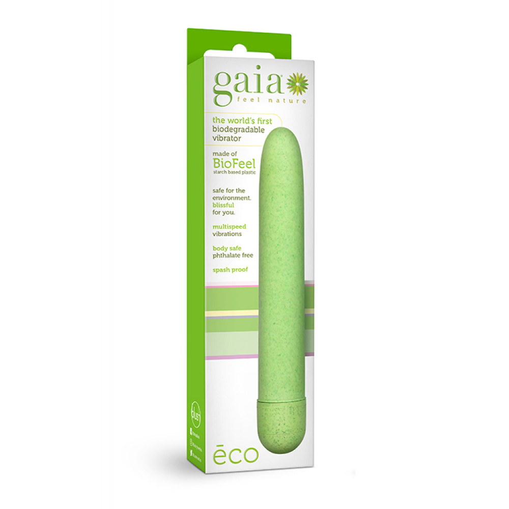 Вибратор - Вибромассажер BLUSH GAIA ECO GREEN 3