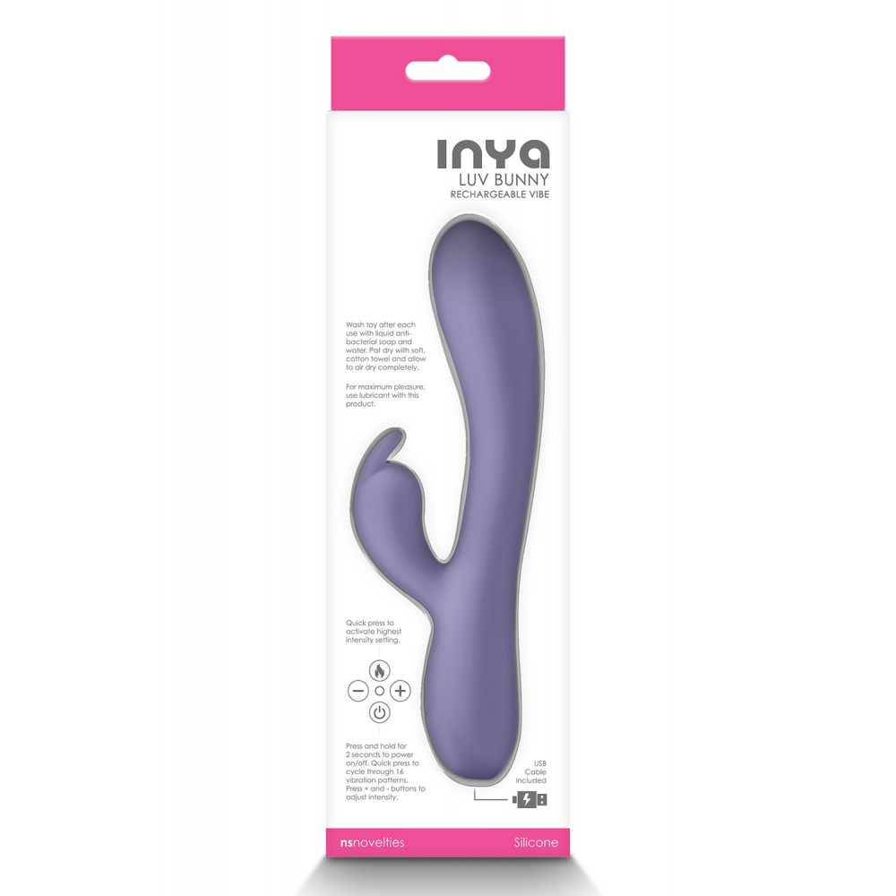Секс игрушки - Вибратор кролик NS Novelties INYA LUV BUNNY PURPLE 1