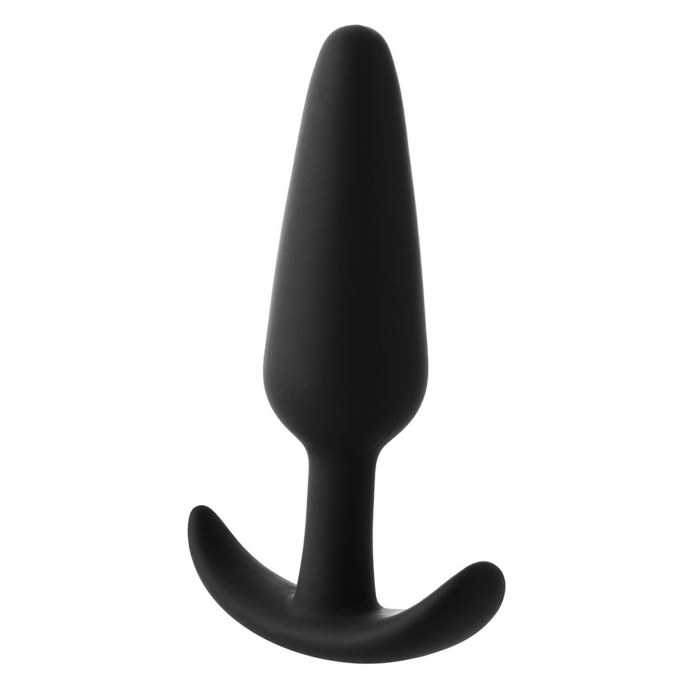 Секс игрушки - Анальний плаг черный Dreamtoys FantASStic Smooth со стопером в форме якоря, Large 1