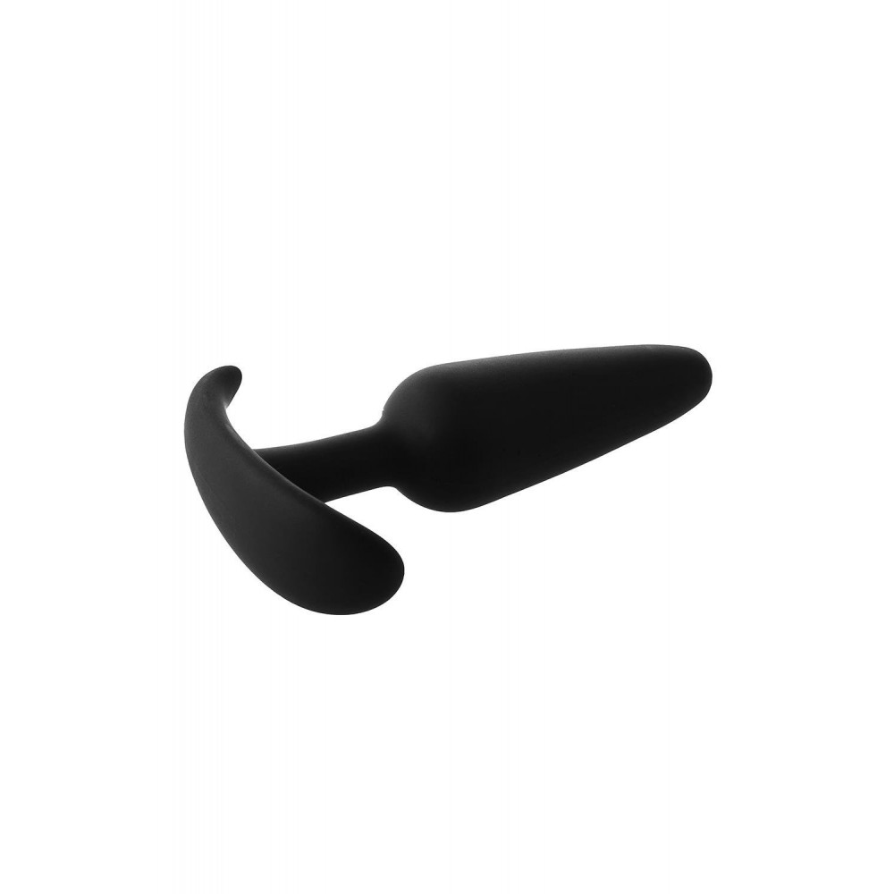 Секс игрушки - Анальний плаг черный Dreamtoys FantASStic Smooth со стопером в форме якоря, Large 4