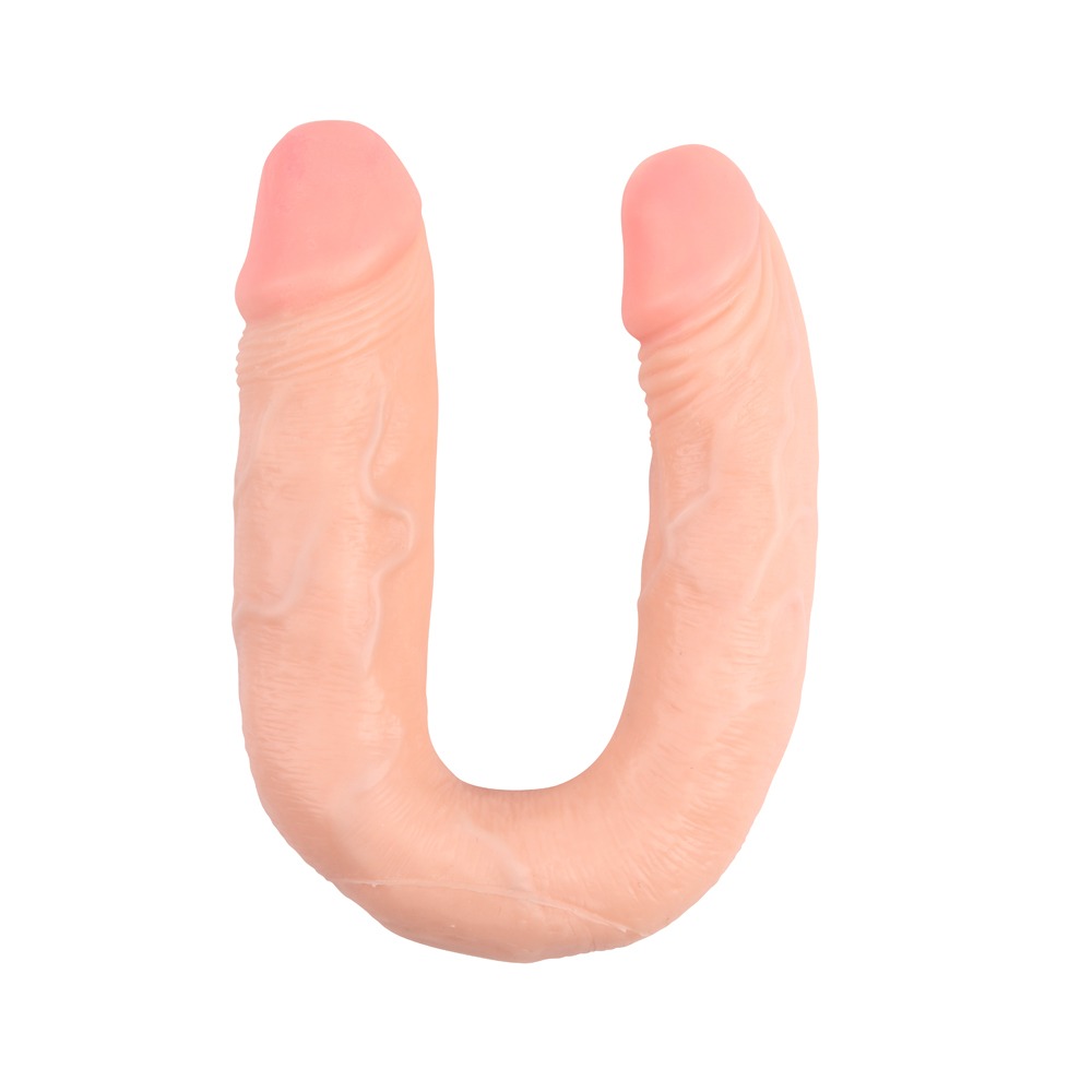 Секс игрушки - Фаллоимитатор двойной Chisa Ballsy Super Cock Her-Her Overlap #02, бежевый 1