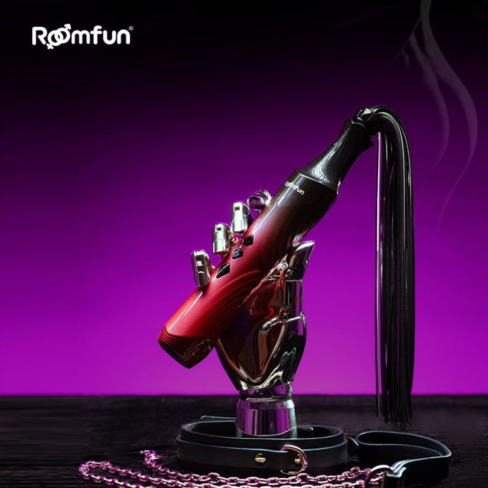 Секс игрушки - Флоггер-электрошокер Roomfun с электрическим током, градиент 3