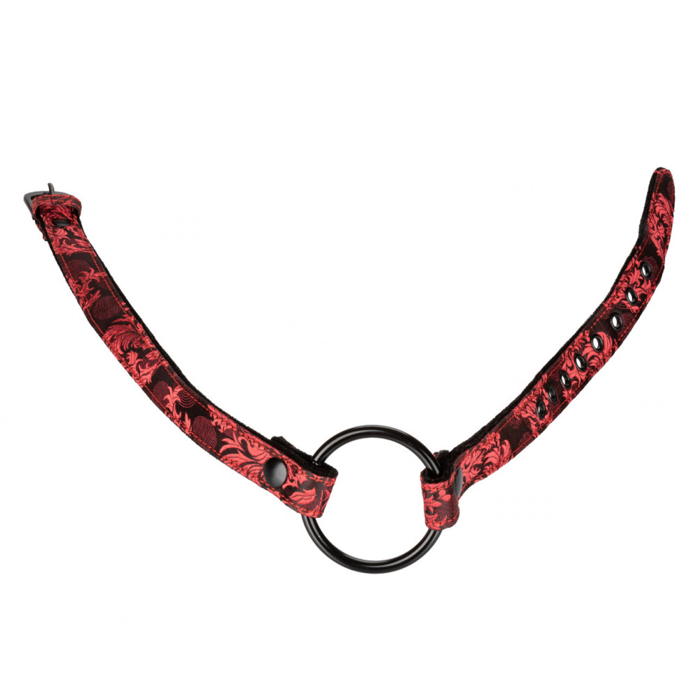 БДСМ игрушки - Кляп-кольцо Scandal от California Exotic Novelties красно-черный 6