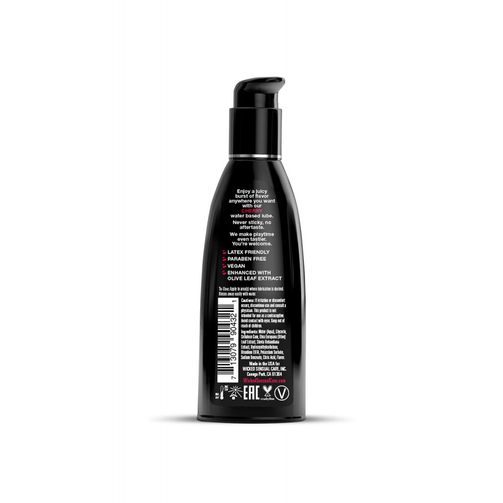 Лубриканты - Лубрикант на водной основе с ароматом и вкусом вишни WICKED CHERRY 60 ML 1