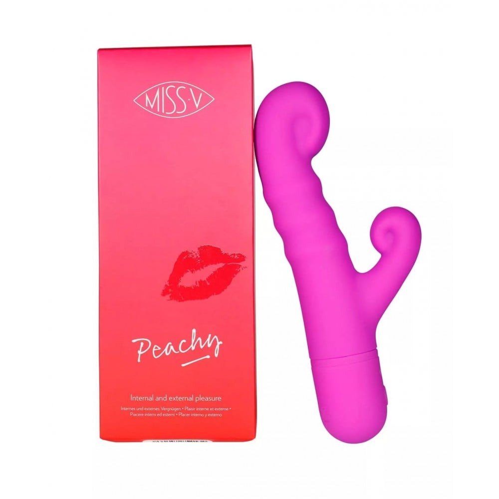 Вибратор-кролик - Вибратор-кролик Peachy Pretty Violet Miss V, розовый