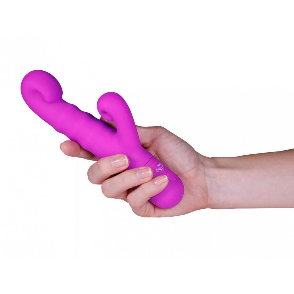 Вибратор-кролик - Вибратор-кролик Peachy Pretty Violet Miss V, розовый 3