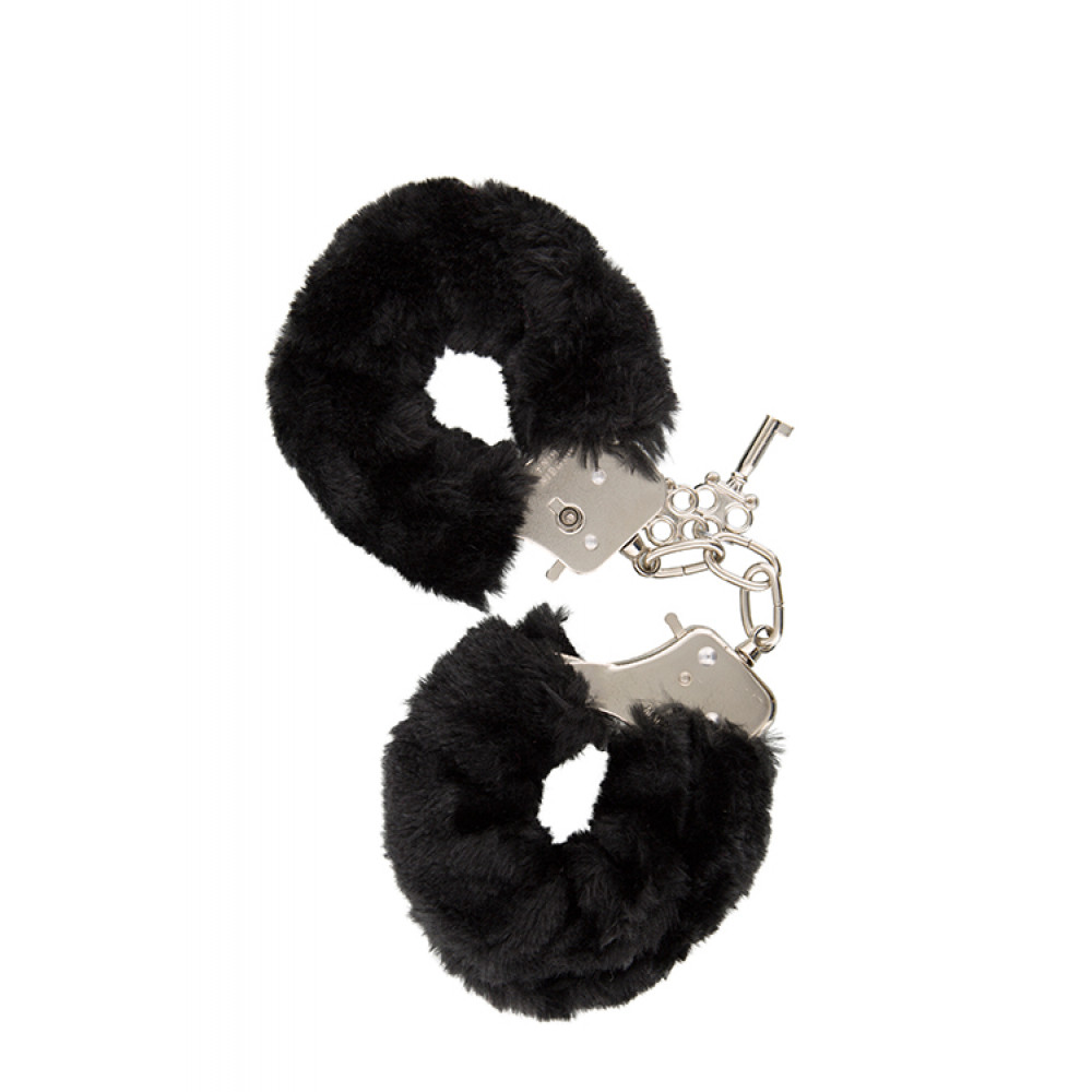 Наручники, веревки, бондажы, поножи - Наручники GP FURRY HANDCUFFS BLACK