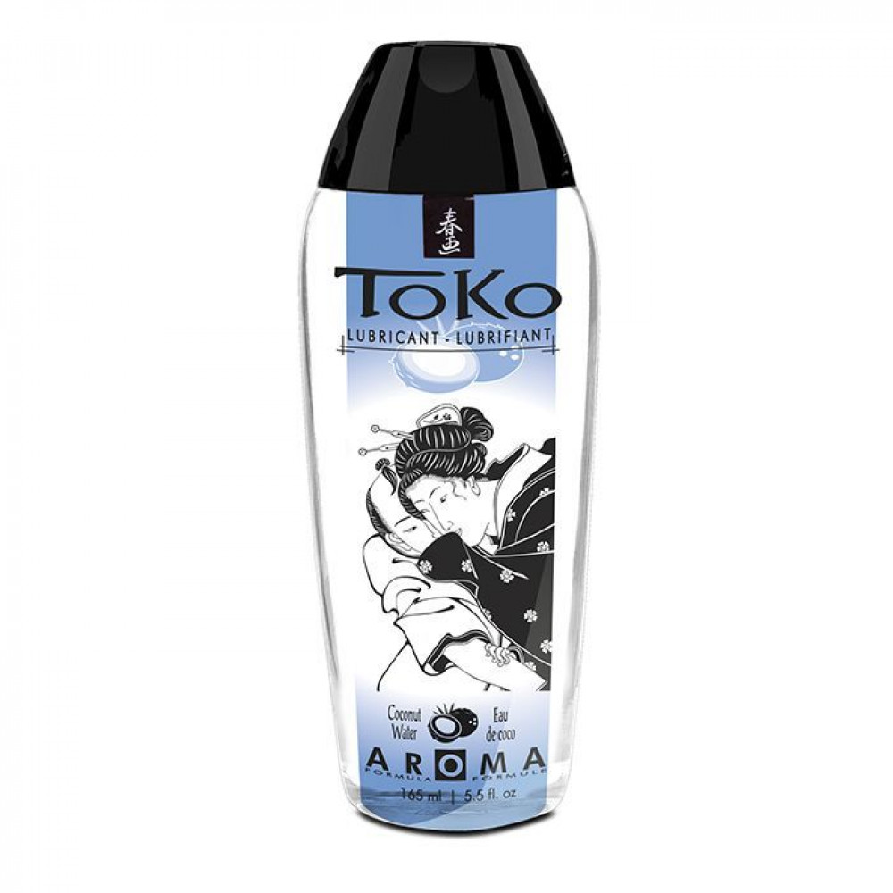 Оральные смазки - Лубрикант на водной основе Shunga Toko AROMA – Coconut Water (165 мл), не содержит сахара