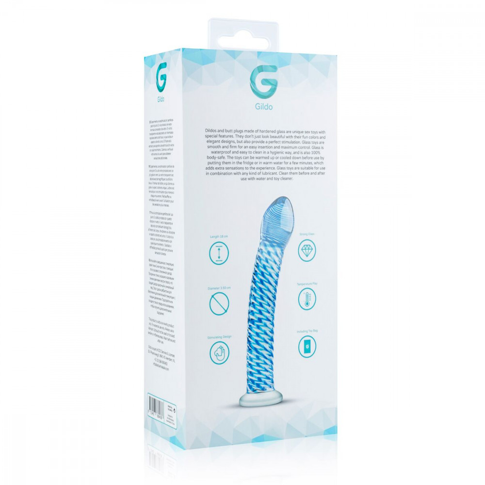 Дилдо - Стеклянный дилдо Gildo Glass Dildo No. 5 2