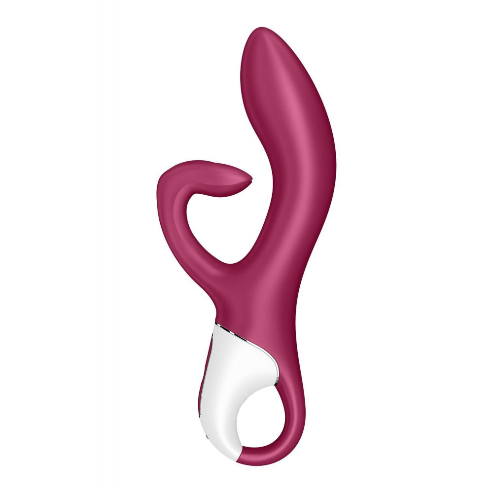 Вибратор-кролик - Вибратор кролик с тройным отростком Satisfyer Embrace me Berry, 2 мотора, диаметр 3,6 см 6