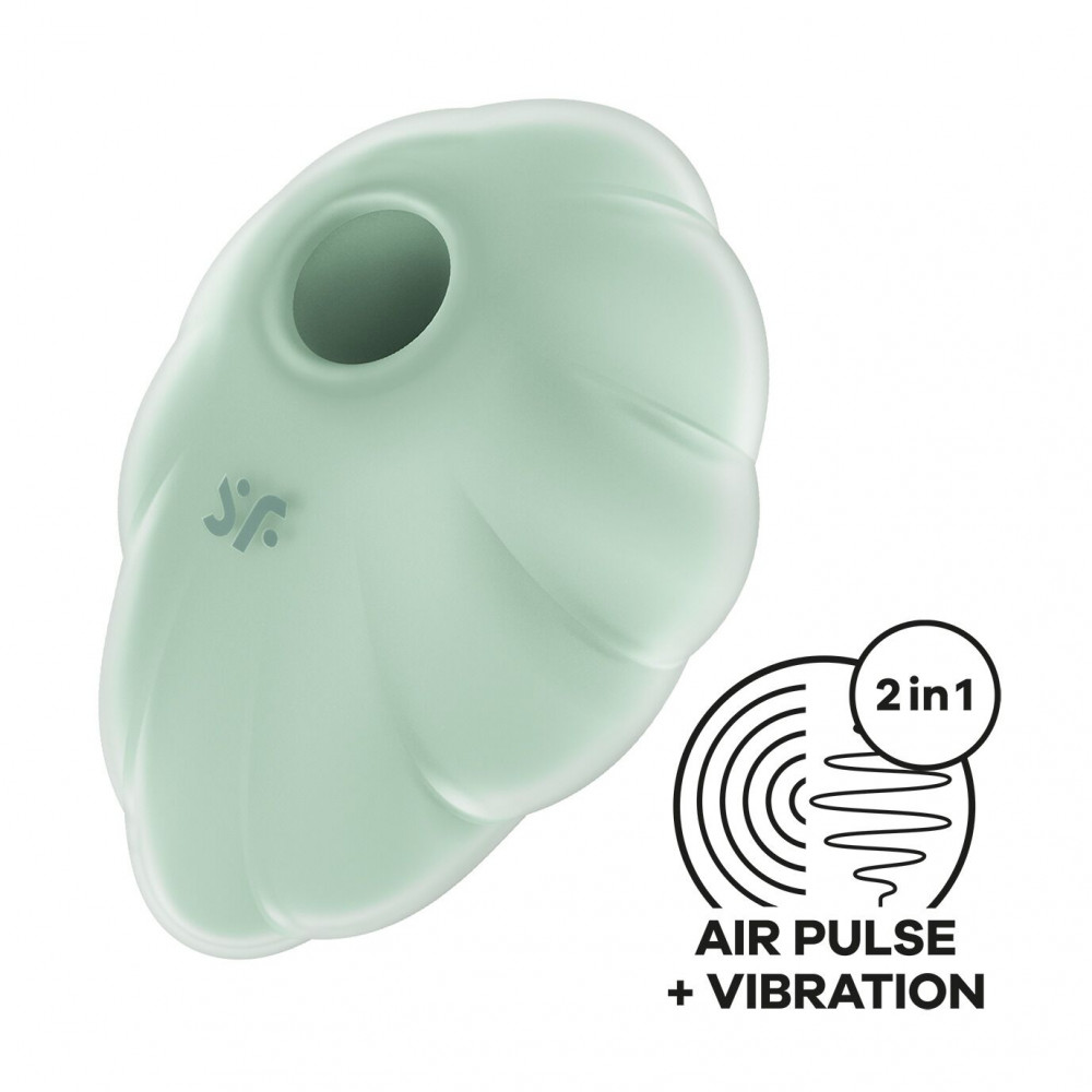 Вибраторы вакуумные - Вакуумный вибратор Satisfyer Cloud Dancer (Mint)