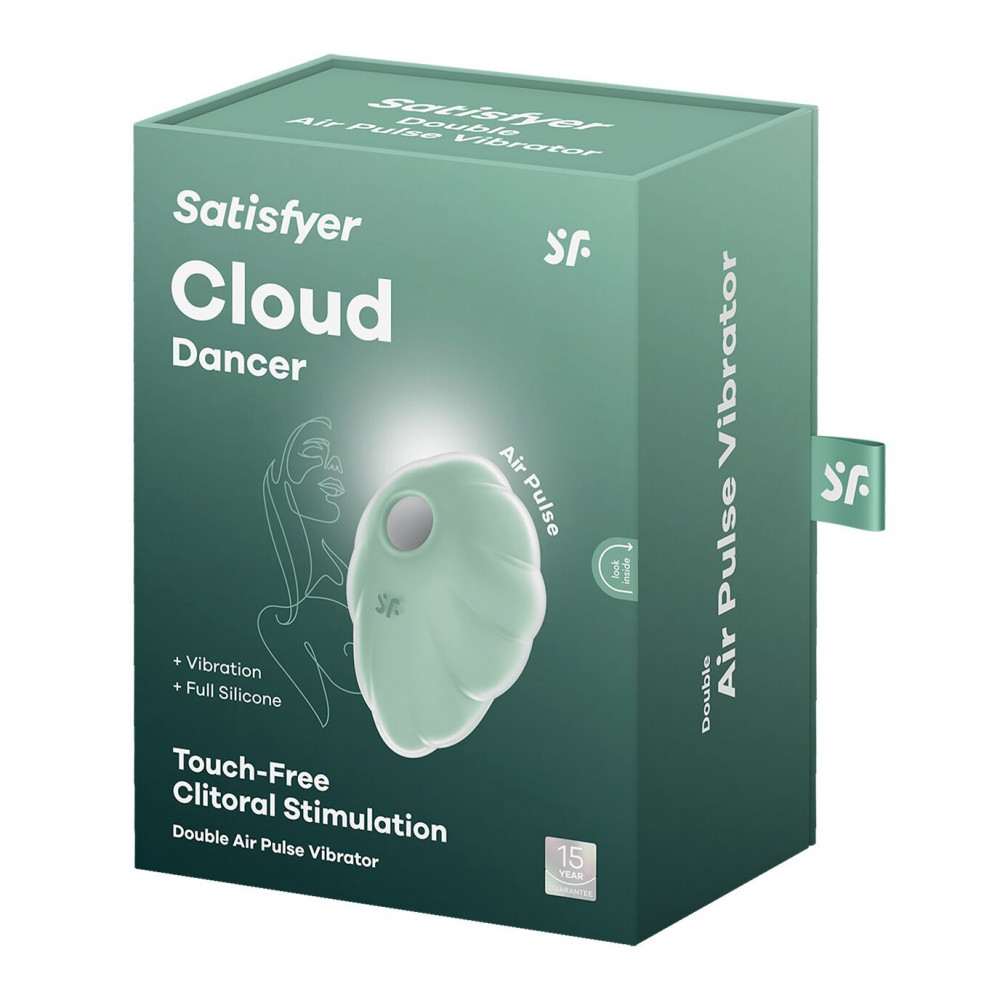 Вибраторы вакуумные - Вакуумный вибратор Satisfyer Cloud Dancer (Mint) 5