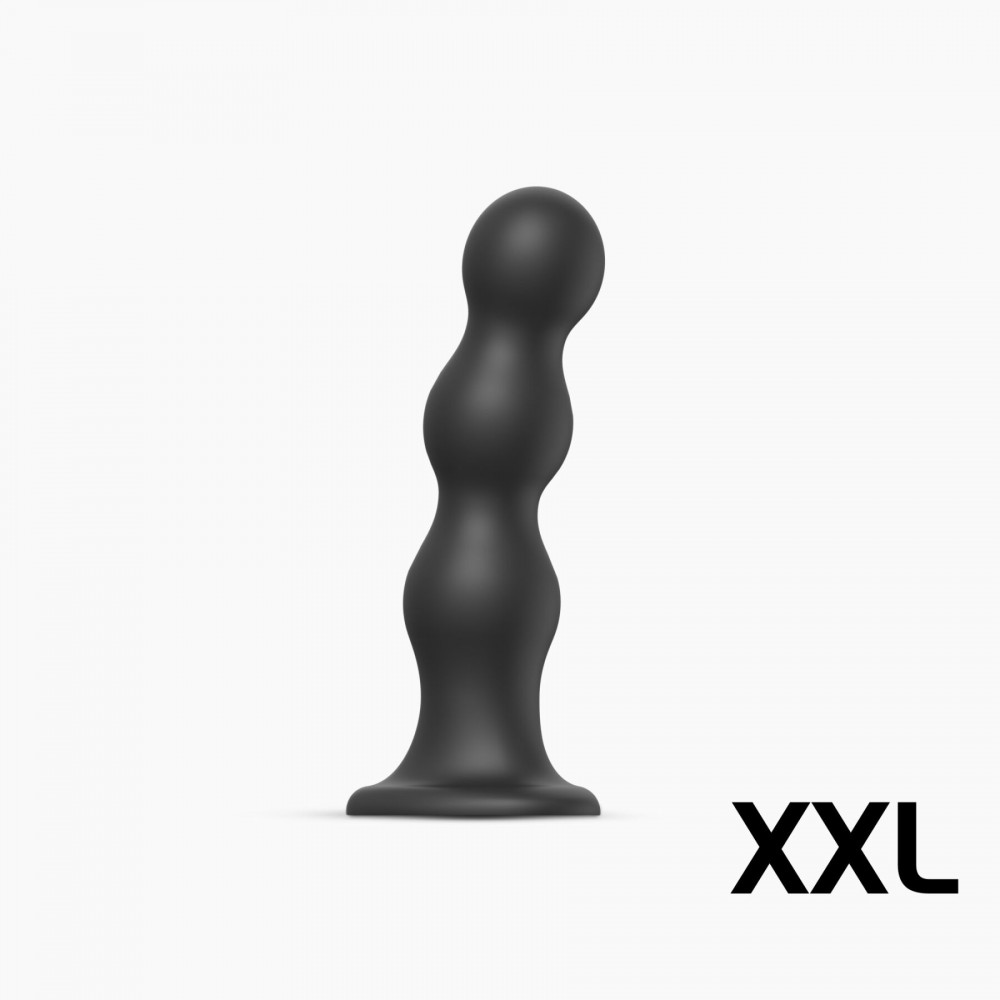 Страпон - Насадка для страпона Strap-On-Me Dildo Plug Balls Black XXL