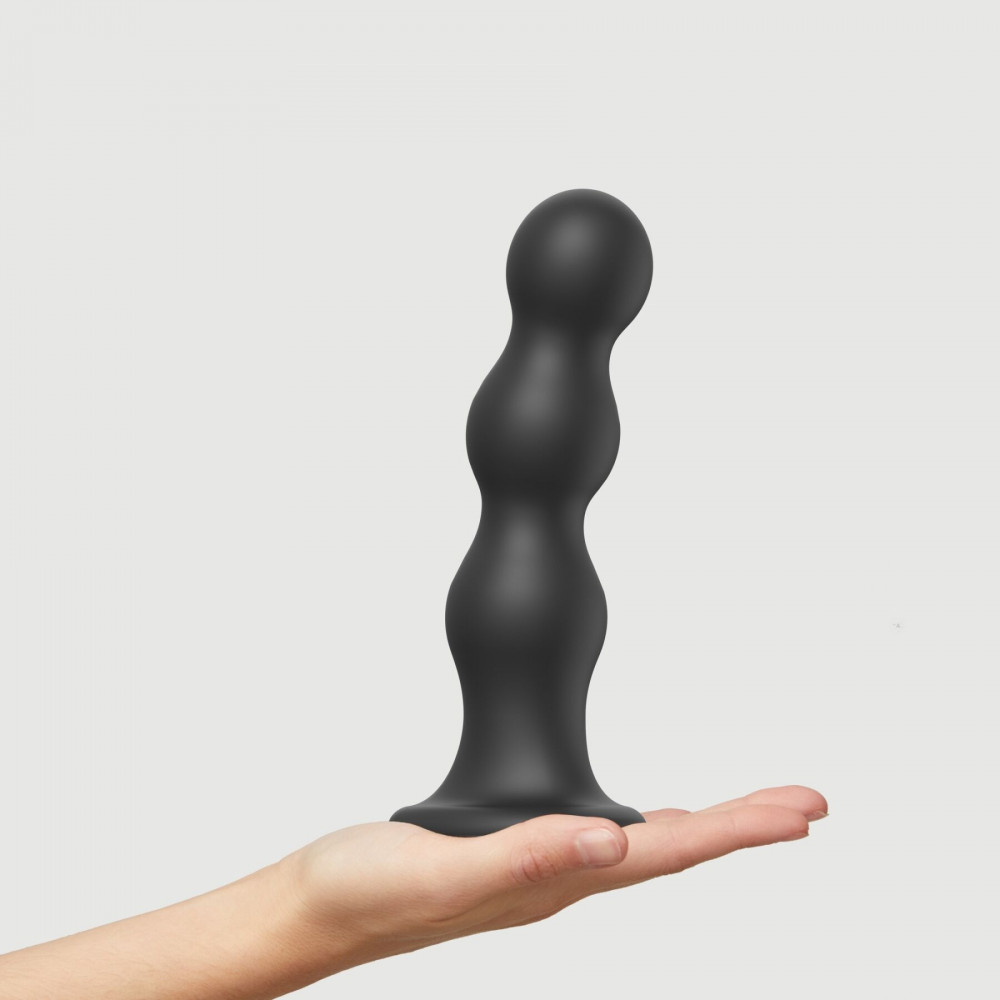 Страпон - Насадка для страпона Strap-On-Me Dildo Plug Balls Black XXL 5