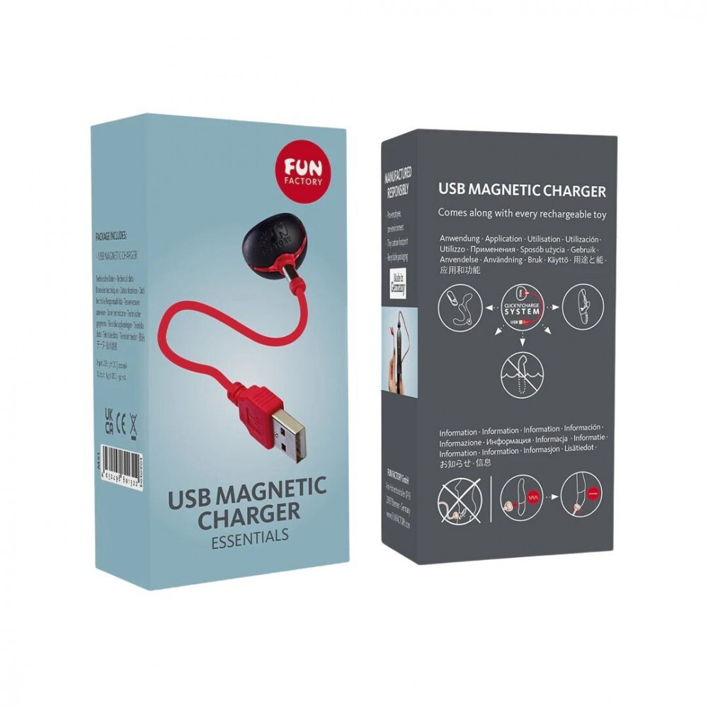  - Магнитный кабель для зарядки Fun Factory USB MAGNETIC CHARGER, с индикатором 5
