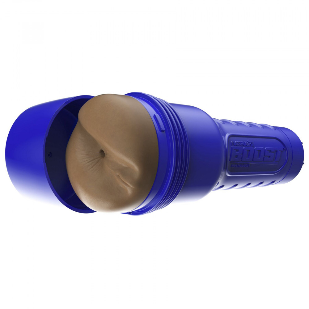 Мастурбаторы анал - Мастурбатор-попка Fleshlight Boost Blast Female Medium Dark Flesh, плавающие кольца Turbo Tech 6
