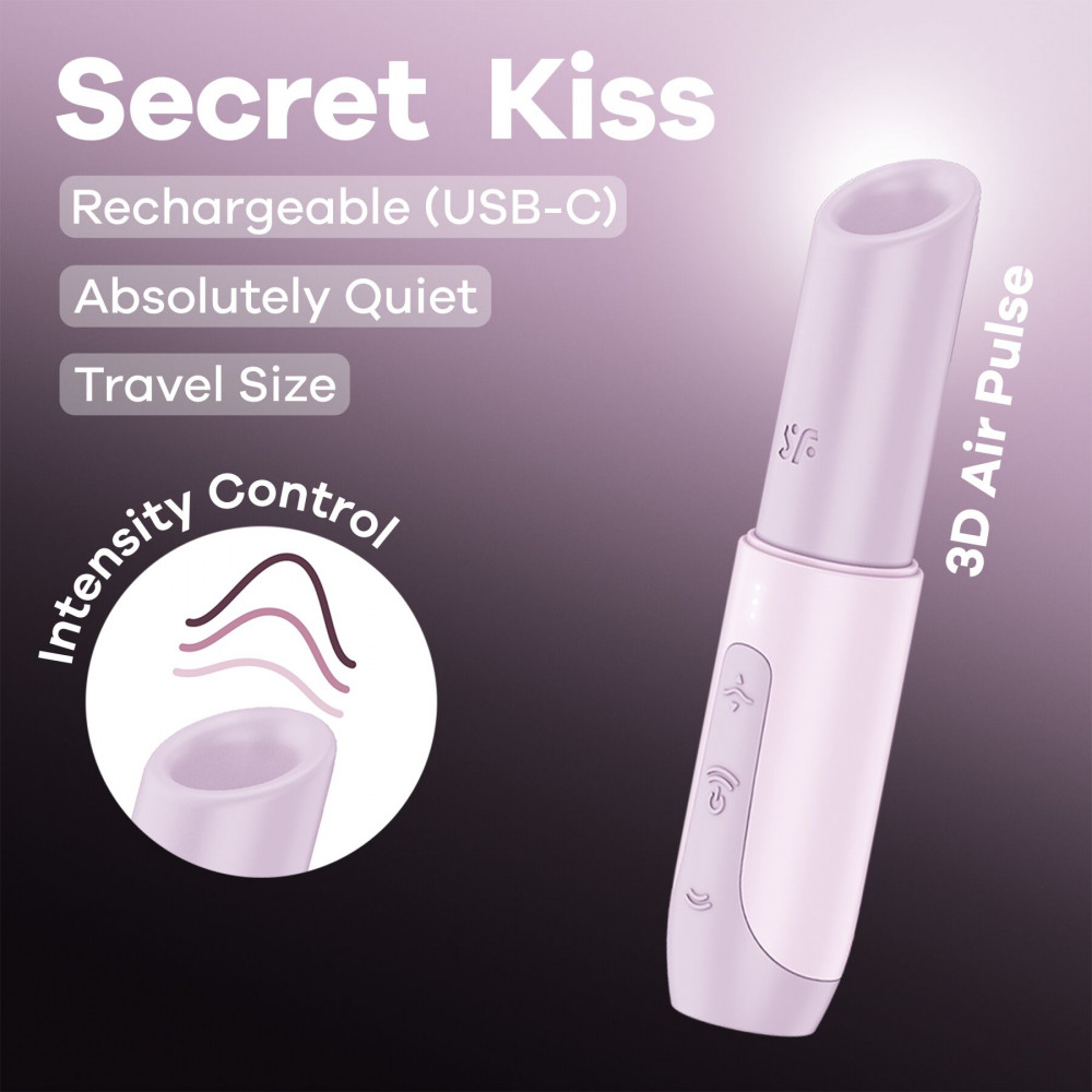 Вибраторы вакуумные - Вакуумный стимулятор Satisfyer Secret Kiss 6