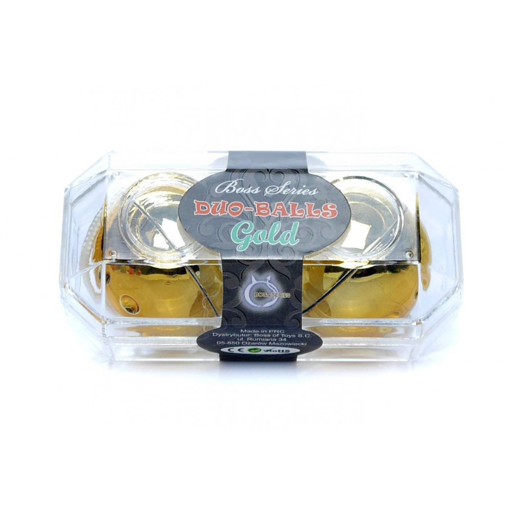 Вагинальные шарики - Вагинальные шарики Duo balls Gold, BS6700022 1