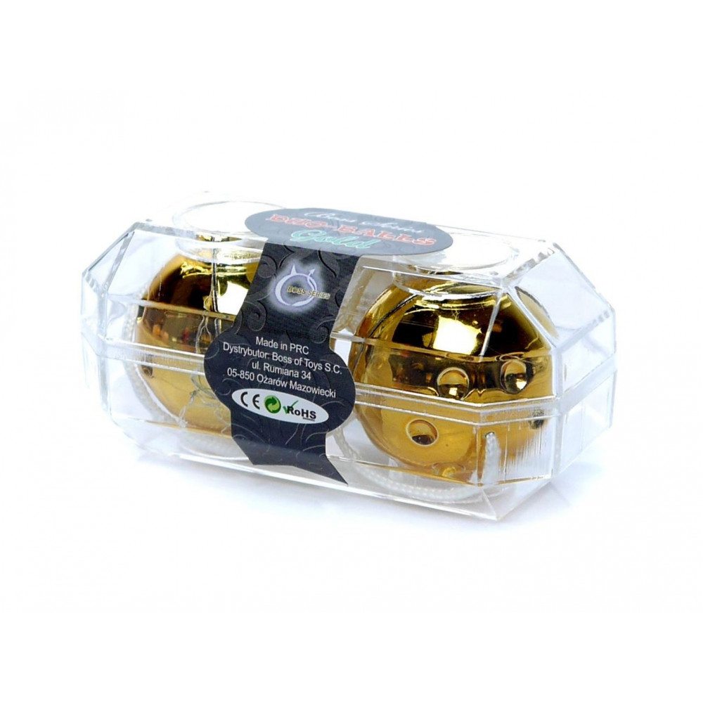 Вагинальные шарики - Вагинальные шарики Duo balls Gold, BS6700022 2