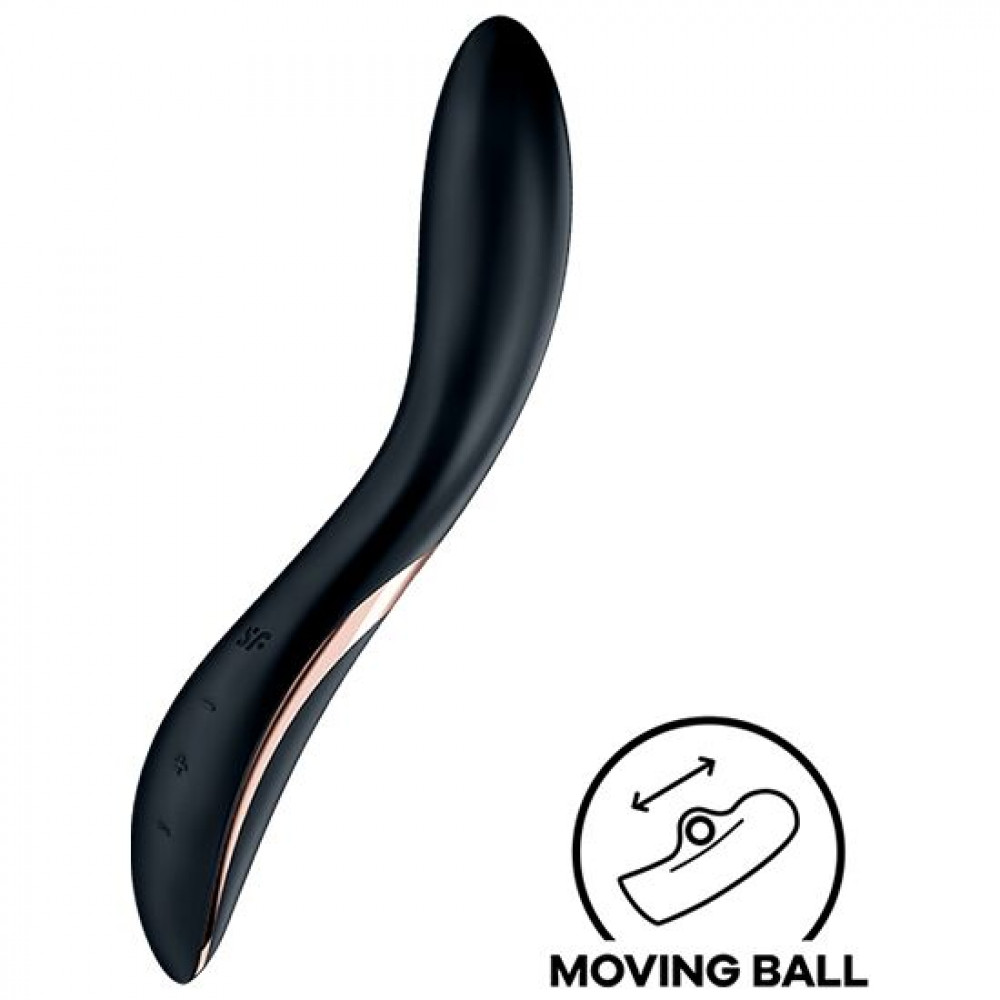 Стимулятор точки G - Вибратор с жемчужной стимуляцией точки G Satisfyer Rrrolling Explosion Black
