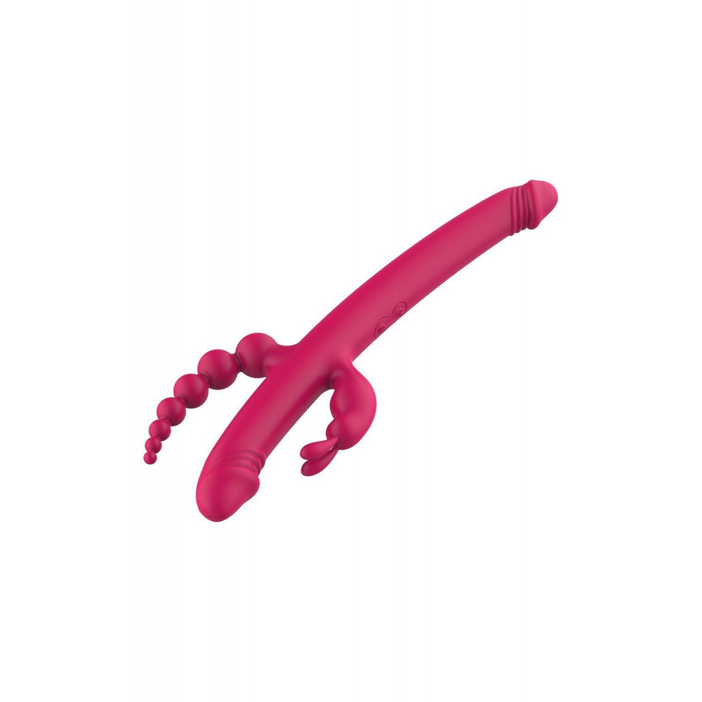 Секс игрушки - Вибратор с 4 стимулирующими концами Dreamtoys Anywhere Pleasure Vibe Essentials, розовый 2