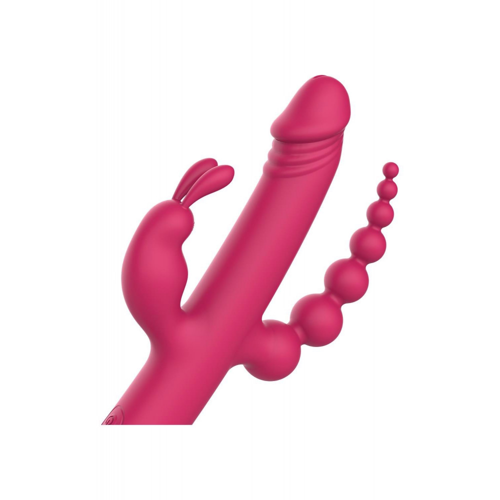 Секс игрушки - Вибратор с 4 стимулирующими концами Dreamtoys Anywhere Pleasure Vibe Essentials, розовый 3