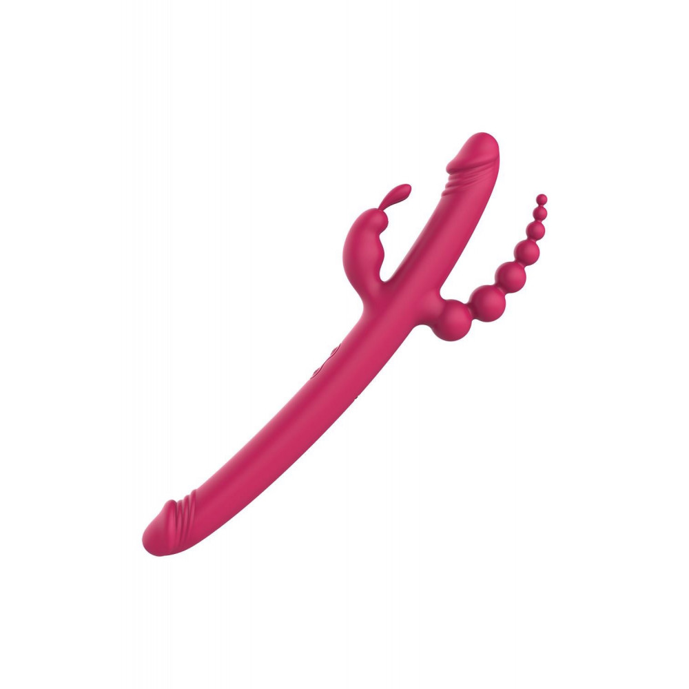 Секс игрушки - Вибратор с 4 стимулирующими концами Dreamtoys Anywhere Pleasure Vibe Essentials, розовый 1