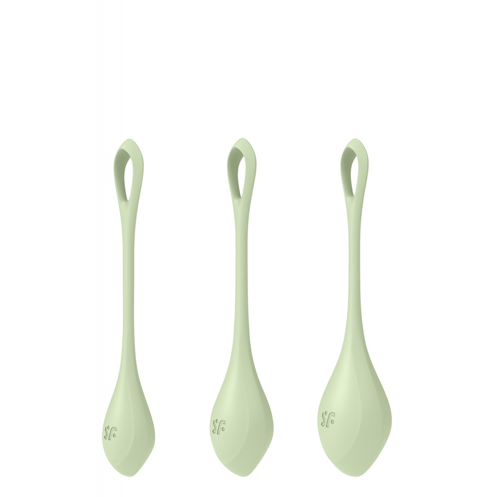 Вагинальные шарики - T360190 Набор вагинальных шариков Satisfyer Yoni Power 2 light green 3