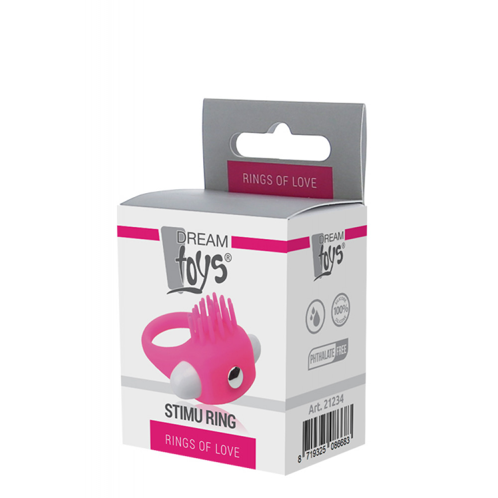 Эрекционные кольца с вибрацией - Эрекционное кольцо LIT-UP SILICONE STIMU RING 5 PINK 1