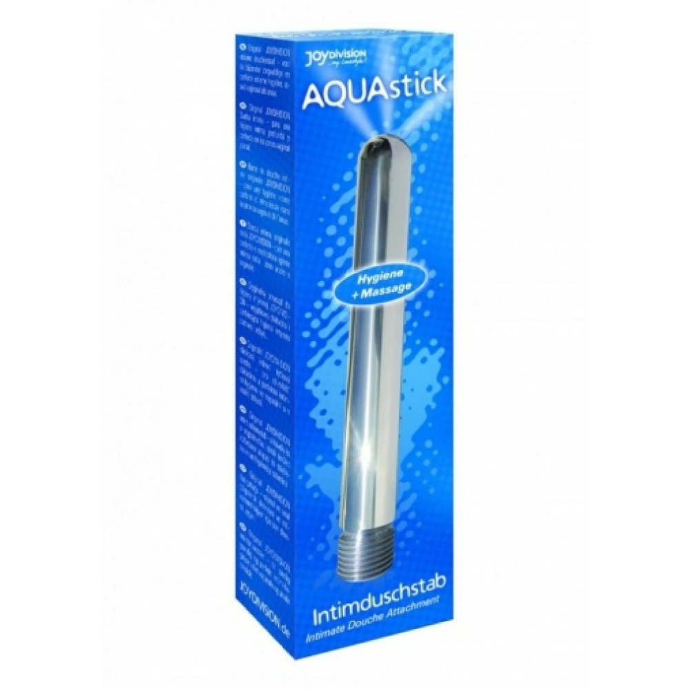 Секс игрушки - Анальний душ со шлангом Joy Division Aluminium Intimate Douche, стальной 1