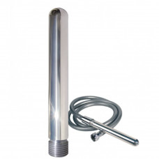 Анальний душ со шлангом Joy Division Aluminium Intimate Douche, стальной