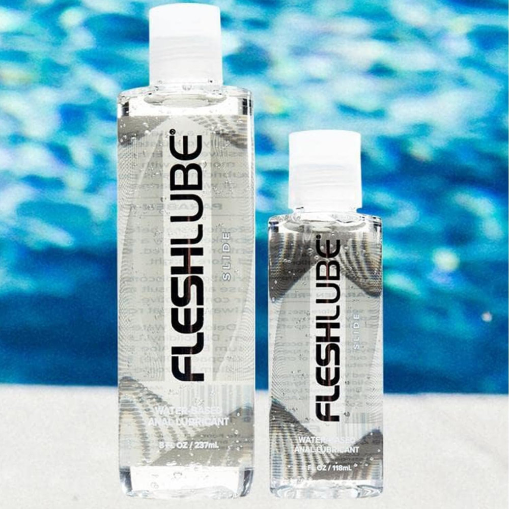 Анальные смазки - Анальный лубрикант на водной основе Fleshlube Slide, 118 ml 1