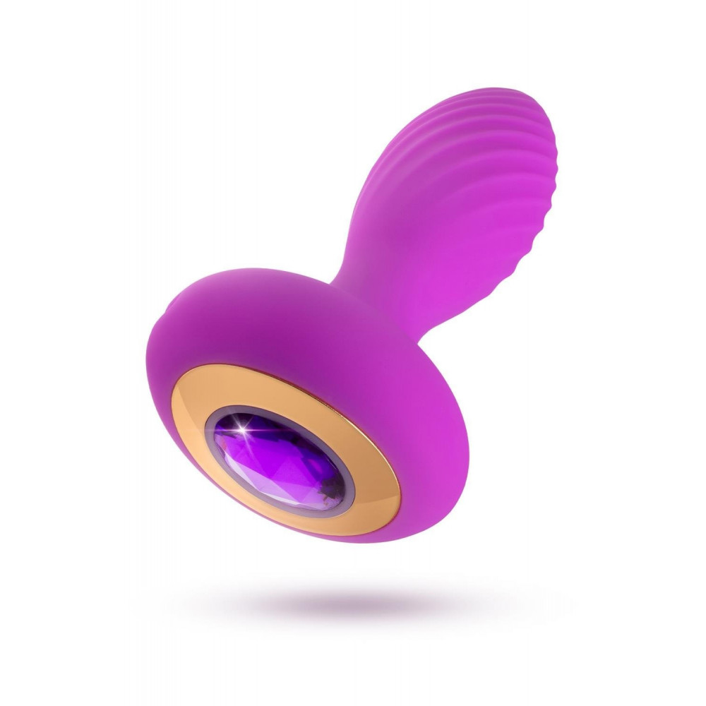 Секс игрушки - Анальный вибратор со стразом Blush Oh My Gem Charm Amethyst цвет фуксия 1