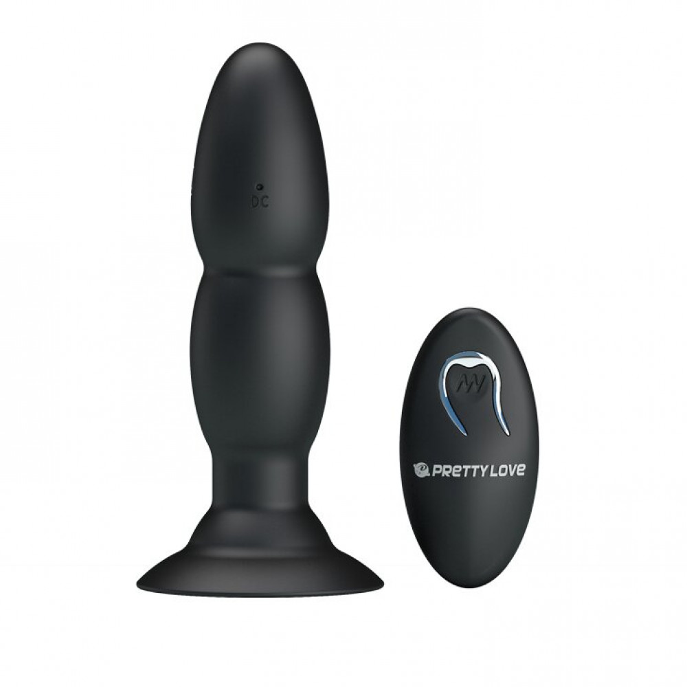Анальные игрушки - Анальный стимулятор с вибрацией и ротацией BI-040052W 8