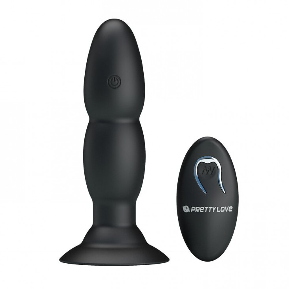 Анальные игрушки - Анальный стимулятор с вибрацией и ротацией BI-040052W 9