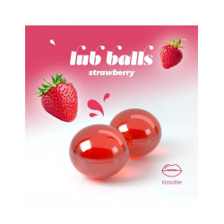 Бразильские шарики LUB BALLS со вкусом клубники 2 шт. по 3 гр.