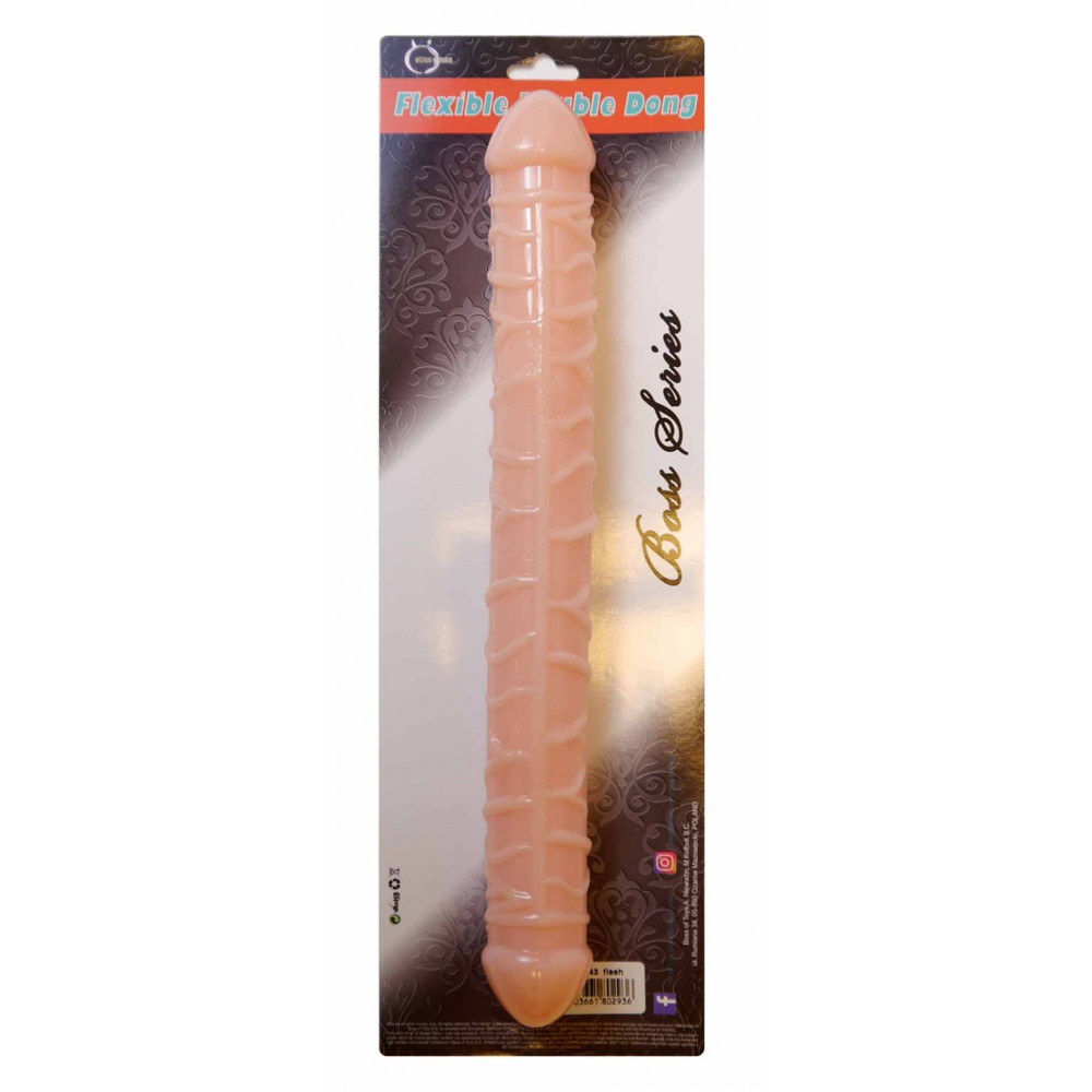 Фаллоимитатор - Двойной фаллоимитатор Boss Series: Flexible Double Dong Skin, BS6700088 1