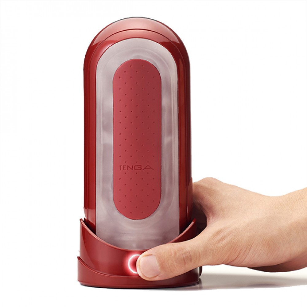 Мастурбатор - Эксклюзивный набор Мастурбатор с нагревом FLIP 0(ZERO) RED & WARMER SET 9