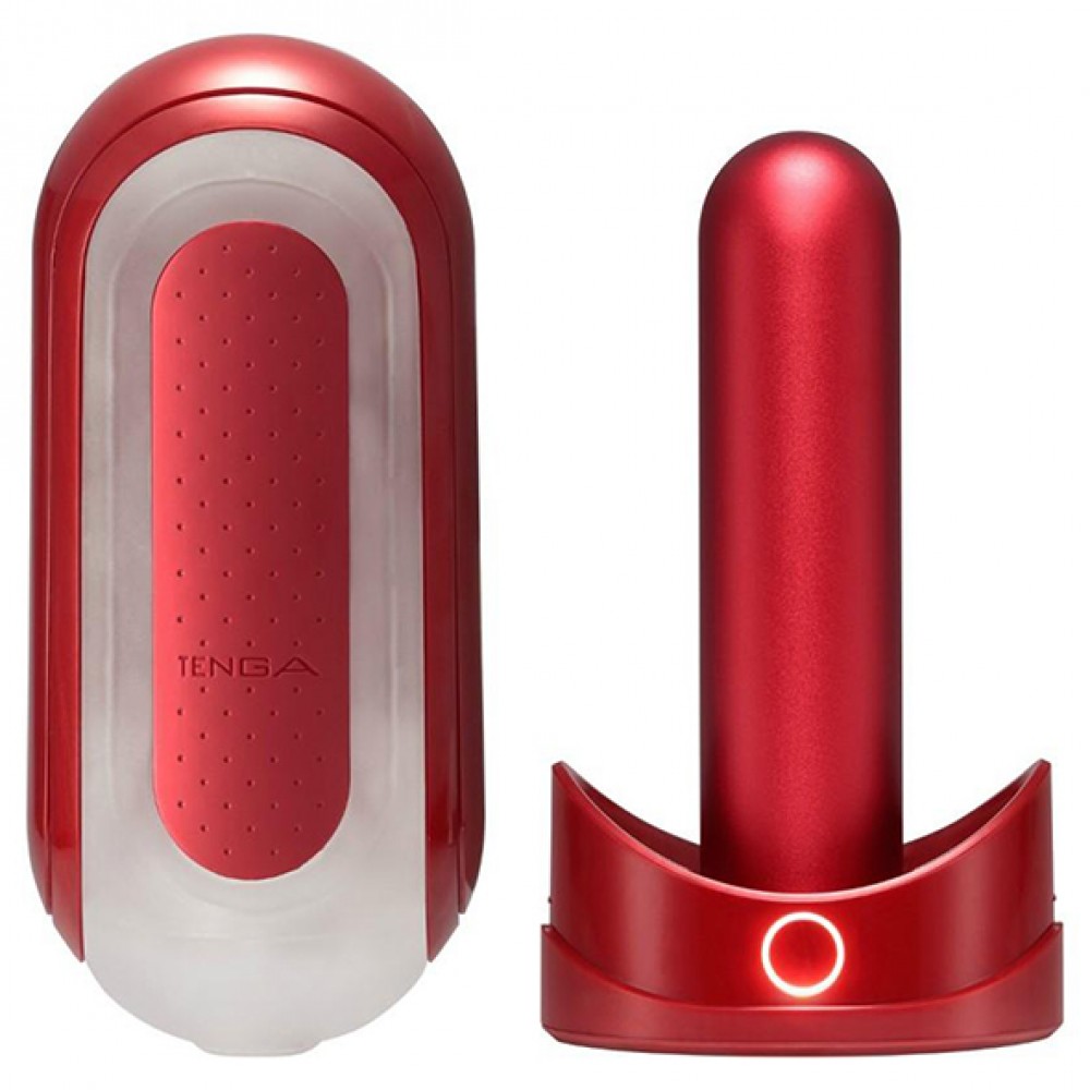 Мастурбатор - Эксклюзивный набор Мастурбатор с нагревом FLIP 0(ZERO) RED & WARMER SET