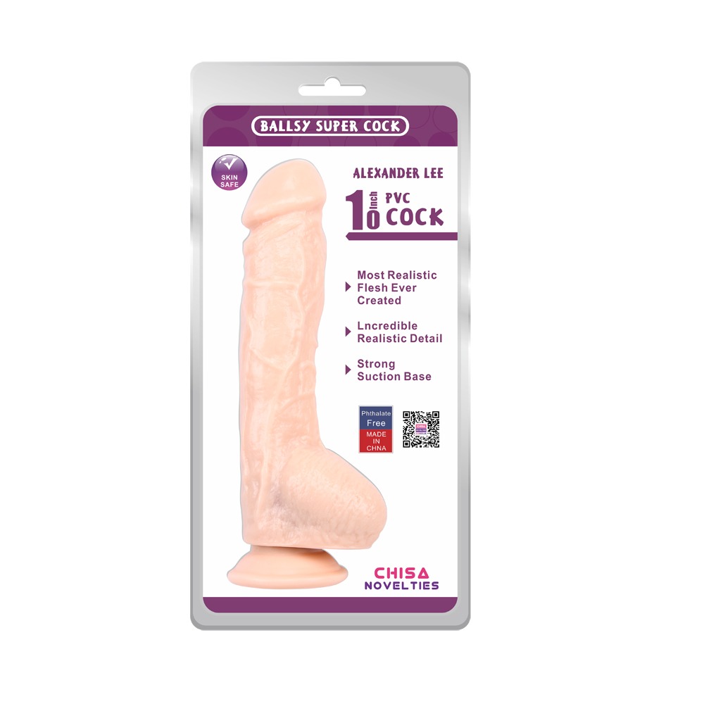 Секс игрушки - Фаллоимитатор с мошонкой Chisa Ballsy Super Cock Alexander Lee на присоске, телесный 6