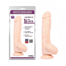 Фаллоимитатор с мошонкой Chisa Ballsy Super Cock Alexander Lee на присоске, телесный