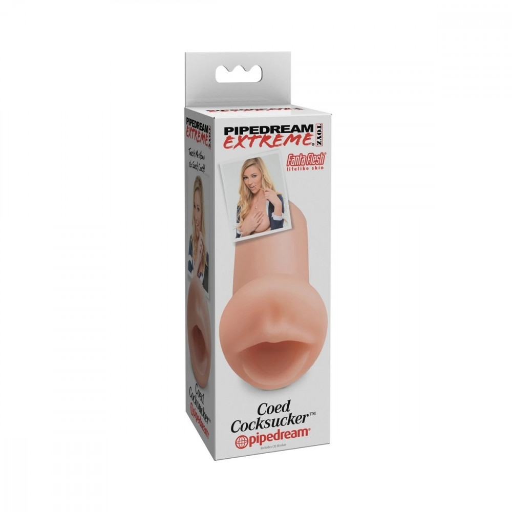 Секс игрушки - Мастурбатор Рот Pipedream PDX Extreme PET Coed Cocksucker, бежевый 2