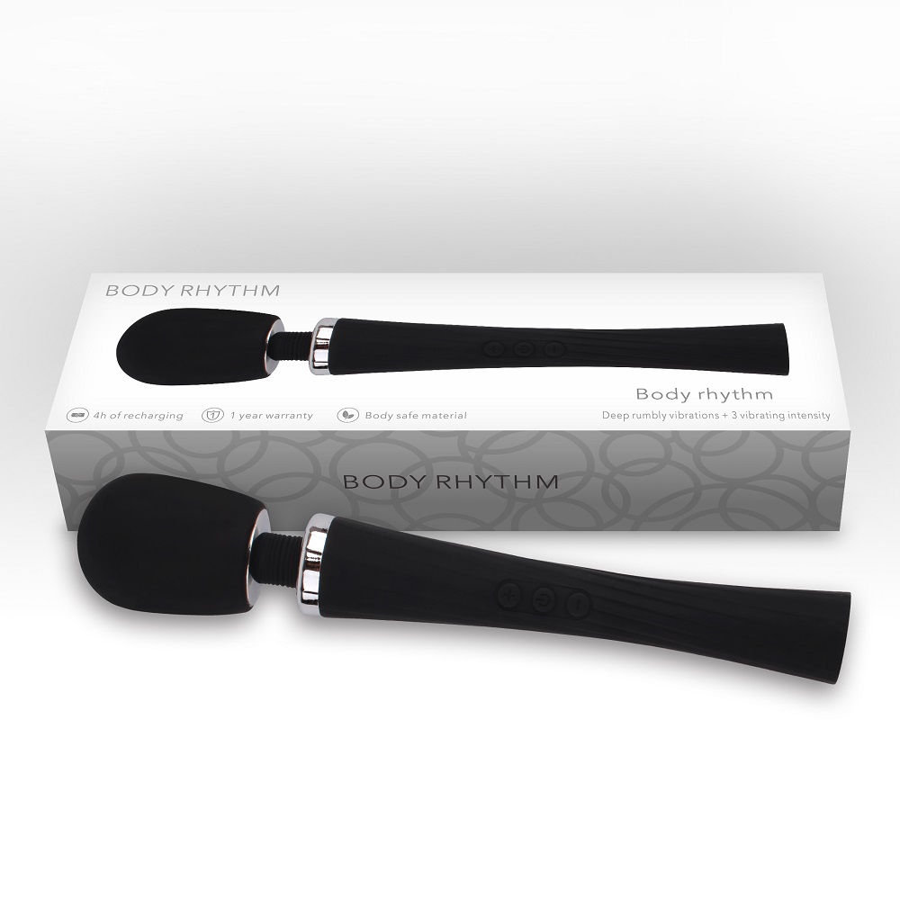 Секс игрушки - Микрофон с гибкой головкой Chisa Body Rhythm Ryra The Wand, черный