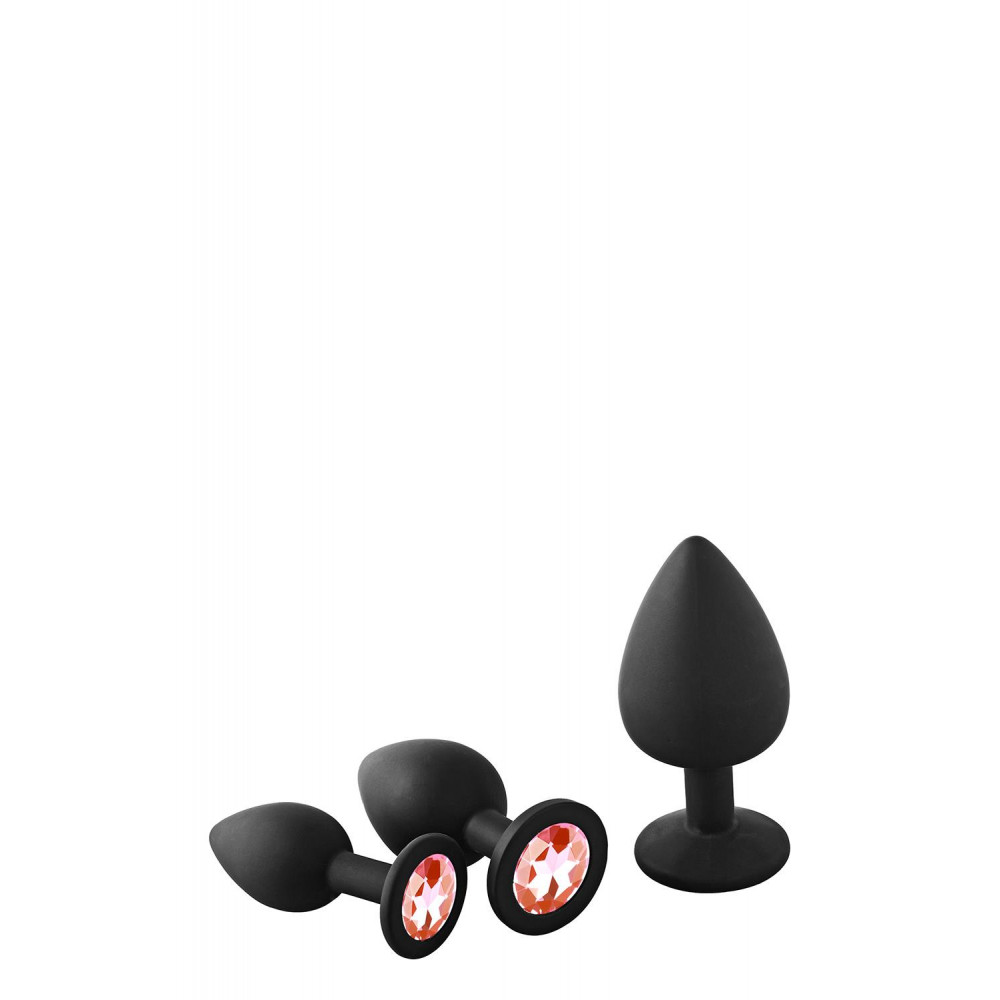 Анальная пробка - Набор анальных пробок Dream Toys Fantasstic Red Stone