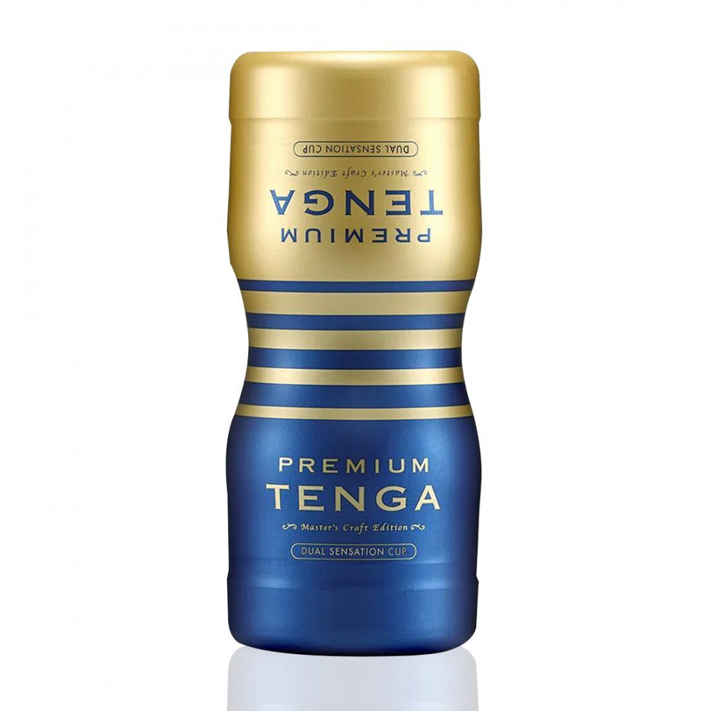 Другие мастурбаторы - Мастурбатор Tenga Premium Dual Sensation Cup, двухсторонний, с двумя независимыми каналами