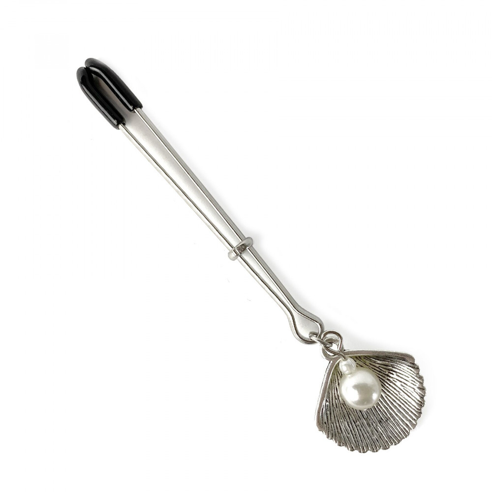 Интимные украшения - Зажим для клитора Art of Sex - Clit Clamp Silver Pearl