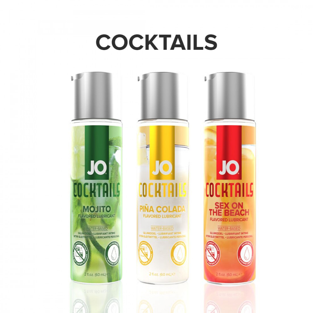 Оральные смазки - Лубрикант на водной основе System JO Cocktails - Mojito без сахара, растительный глицерин (60 мл) 1